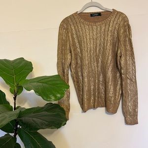 Gold Ralph Lauren Sweater